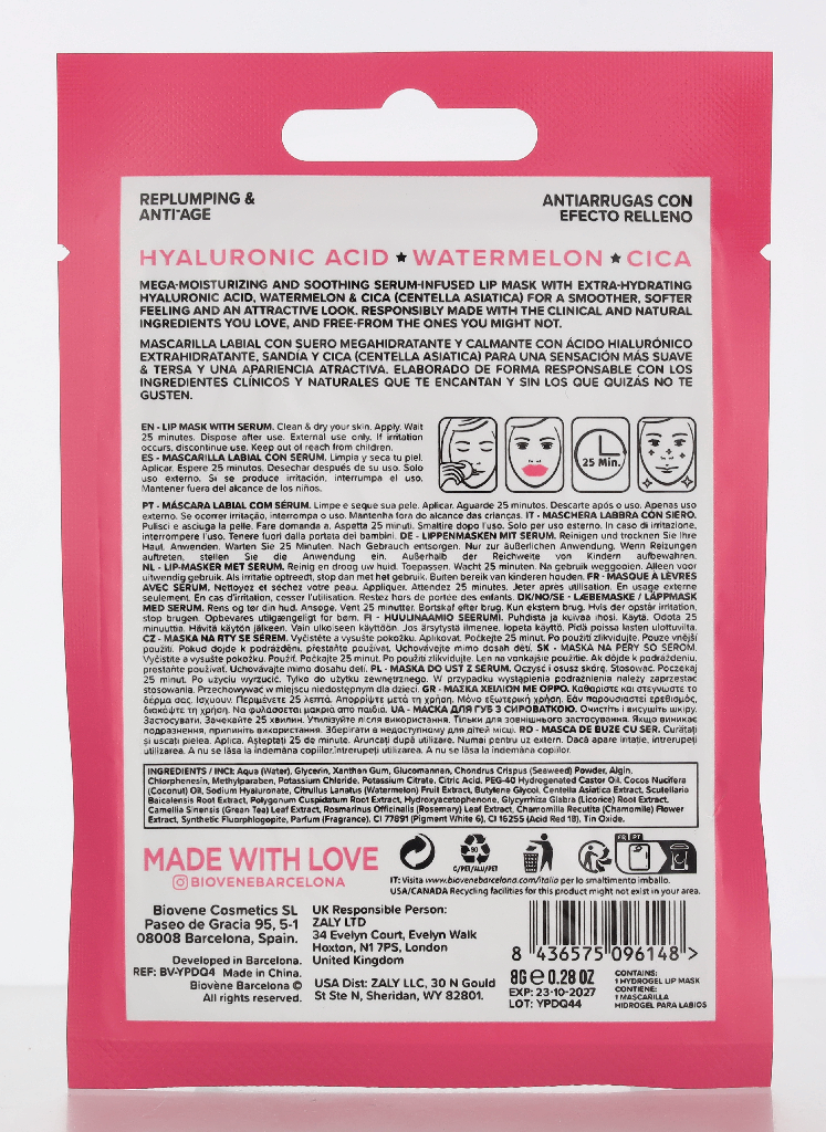 Biovene Watermelon Mega-Moisturize Lip Mask