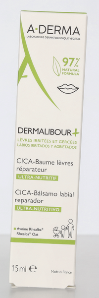 A-Derma Dermalibour+ Repairing Cica-Lip Balm 15 ml