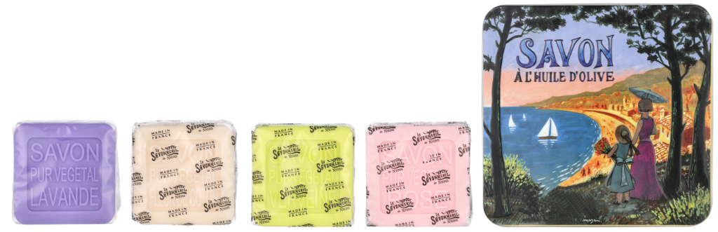 La Savonnerie De Nyons Soap Bar Set 4 Pcs - Cote D'Azur 400 g