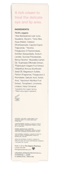 The Organic Pharmacy Lip & Eye Cream 10 ml