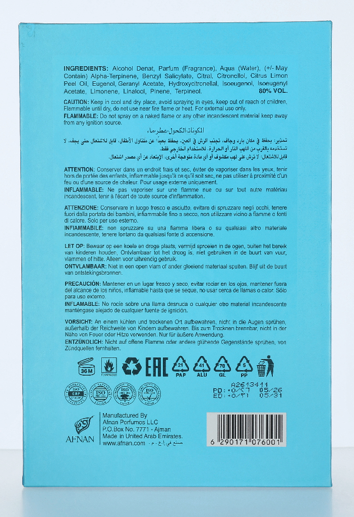 Afnan Turathi Electric Edp Spray 90 ml