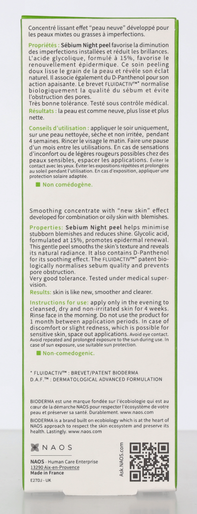 Bioderma Sebium Night Peel 40 ml