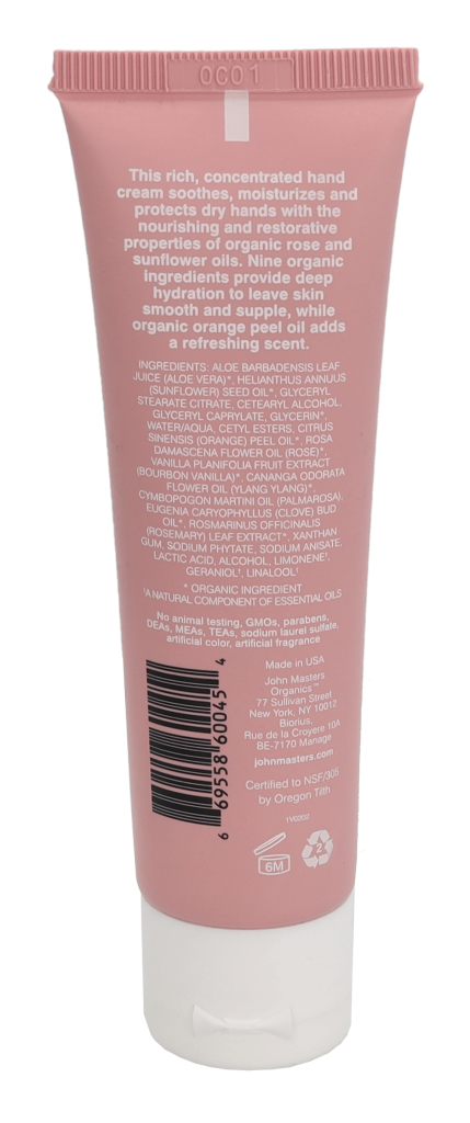 Jmo Orange & Rose Hand Cream 54ml