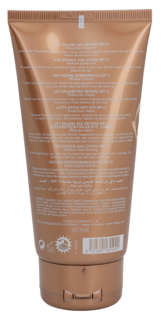 Thalgo Age Defence Sun Lotion SPF15 150 ml