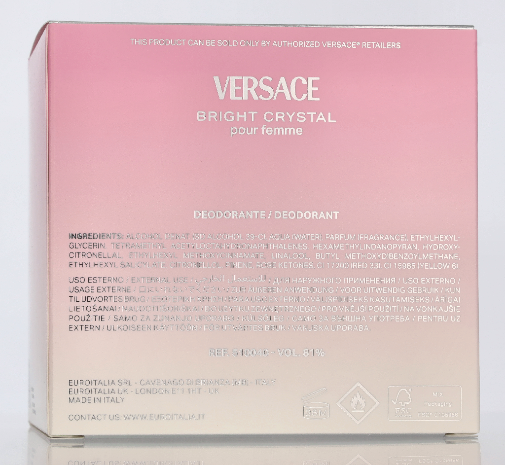 Versace Bright Crystal Natural Deo Spray 50 ml