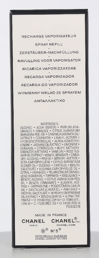 Chanel No 5 Eau de parfum Spray Refillable