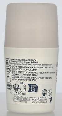 Vichy Deo Antiperspirant 48H Roll On White Cap