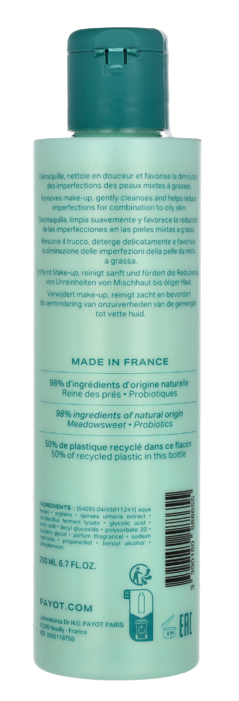 Payot Pate Grise Purifying Cleansing Micellar Water 200ml
