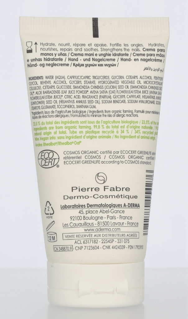 A-Derma Hydrating Hand & Nail Cream 50 ml