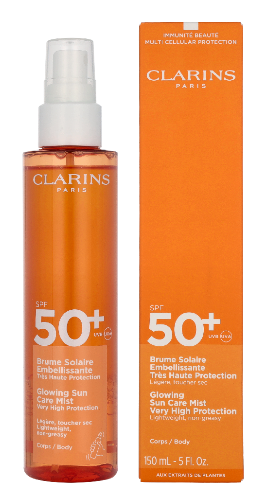 Clarins Glowing Sun Care Mist SPF50+ BRUME SOLAIRE EMBELISSANTE SPF50+ 150 ml