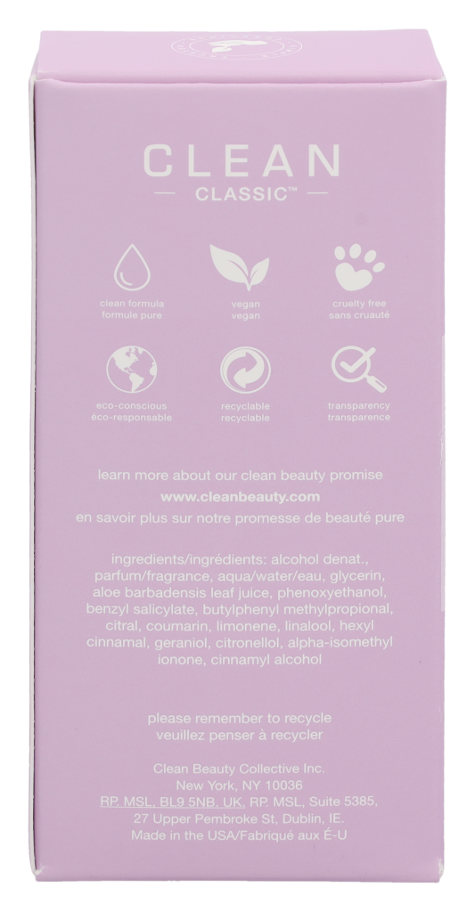 Clean Classic Simply Clean Edp Spray 60 ml