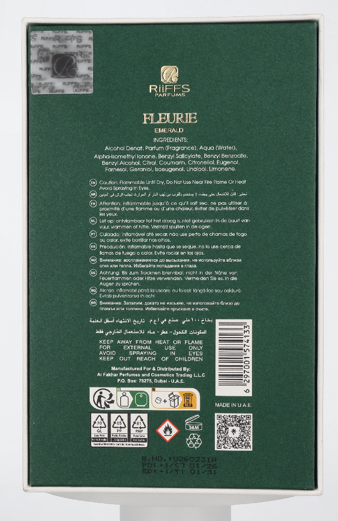 Riiffs Fleurie Emerald Edp Spray 100 ml