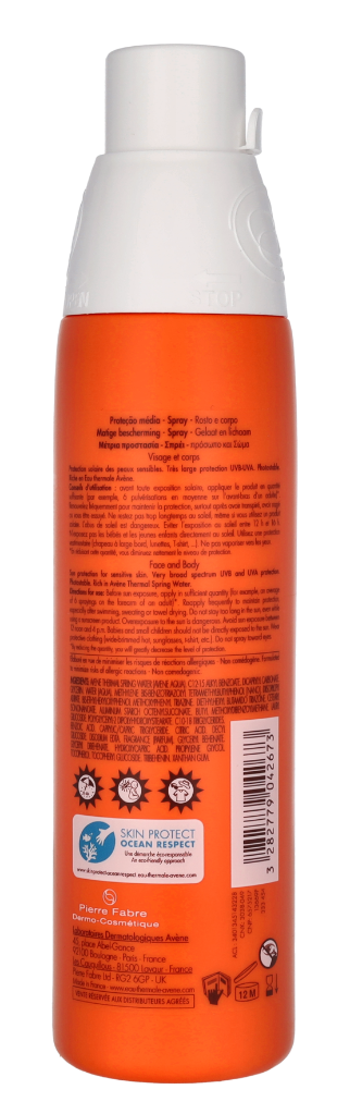 Avene Sun Protection Spray SPF20 200 ml