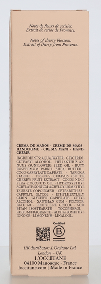L'Occitane Fleurs De Cerisier Perfumed Hand Cream 150 ml