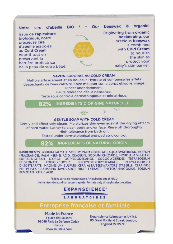 Mustela Bebe Gentle Soap With Cold Cream 100 g