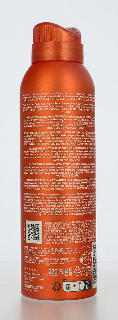 Esthederm Bronz Impulse Tan Activating Mist Face And Body 150 ml