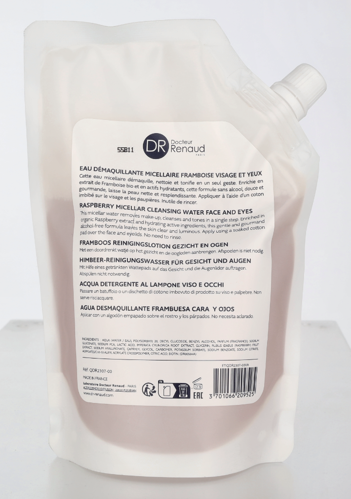 Dr. Renaud Raspberry Micellar Cleansing Water - Refill 400 ml