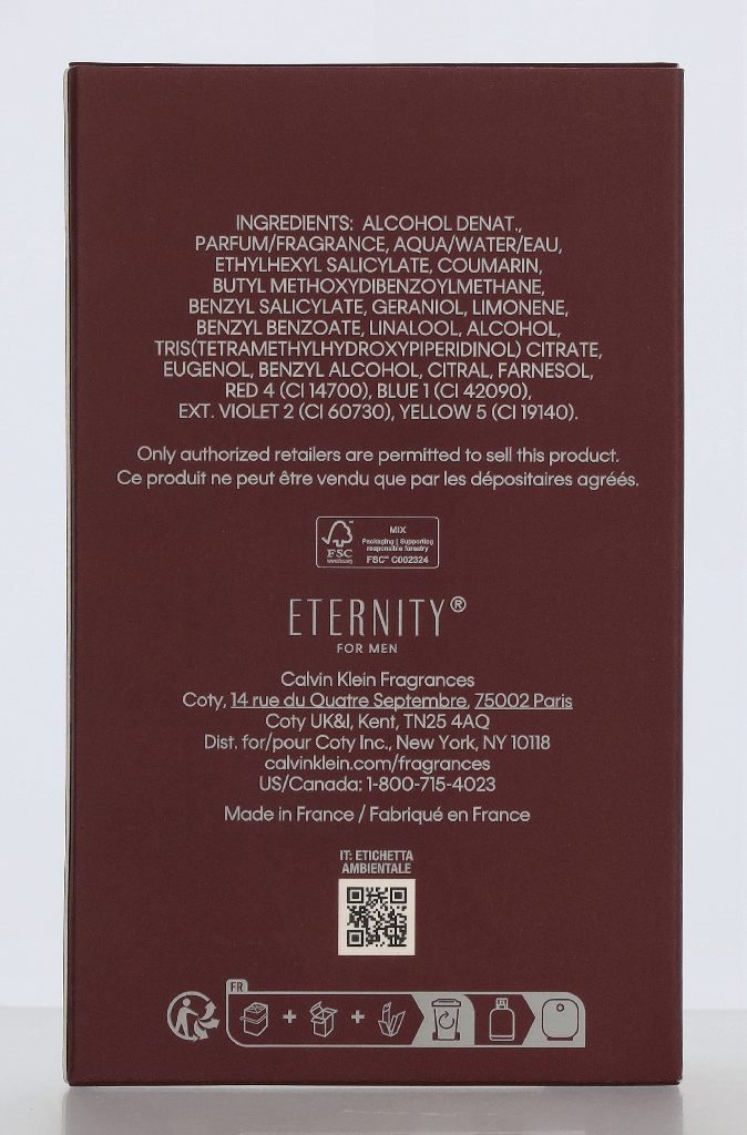 Calvin Klein Eternity For Men Amber Essence Parfum Intense 100 ml