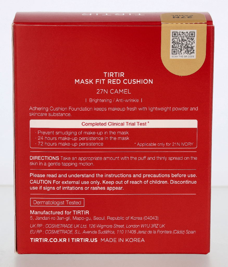 Tirtir Mask Fit Red Cushion Foundation SPF40 18 g