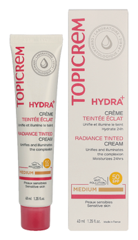 Topicrem Hydra+ Radiance Tinted Cream SPF 50 40 ml