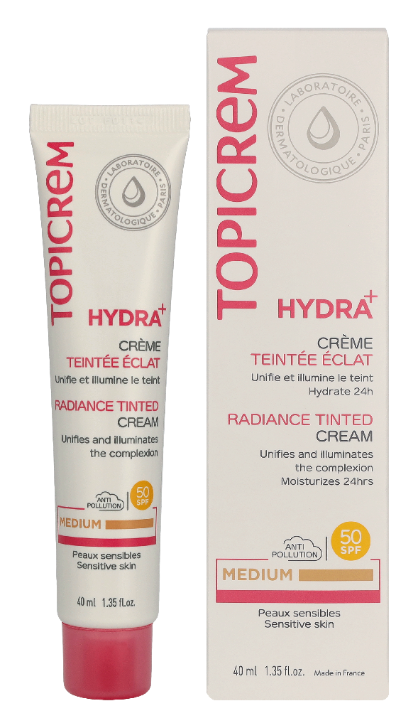 Topicrem Hydra+ Radiance Tinted Cream SPF 50 40 ml