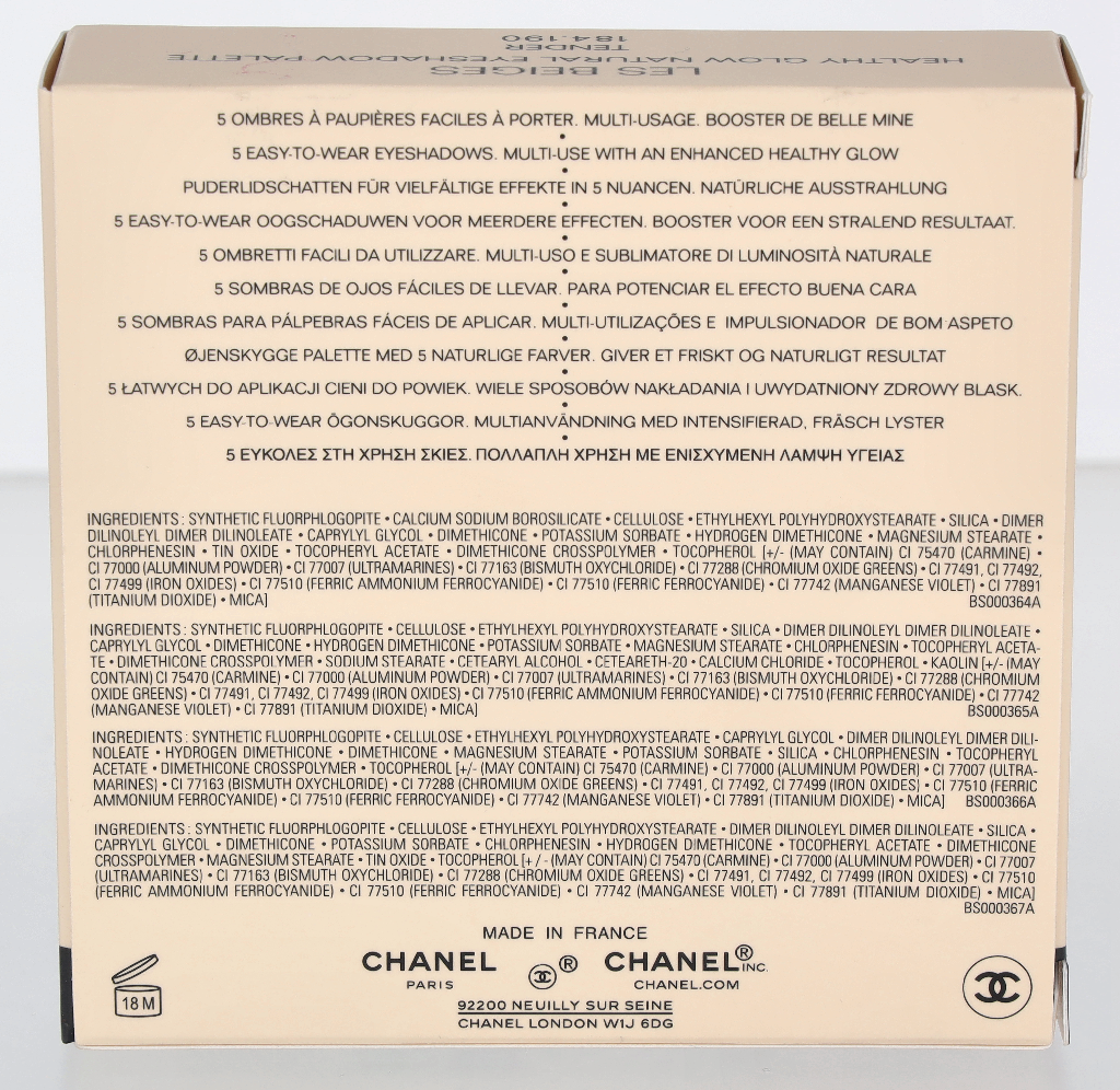 Chanel Les Beiges Healthy Glow Natural Eyeshadow Palette