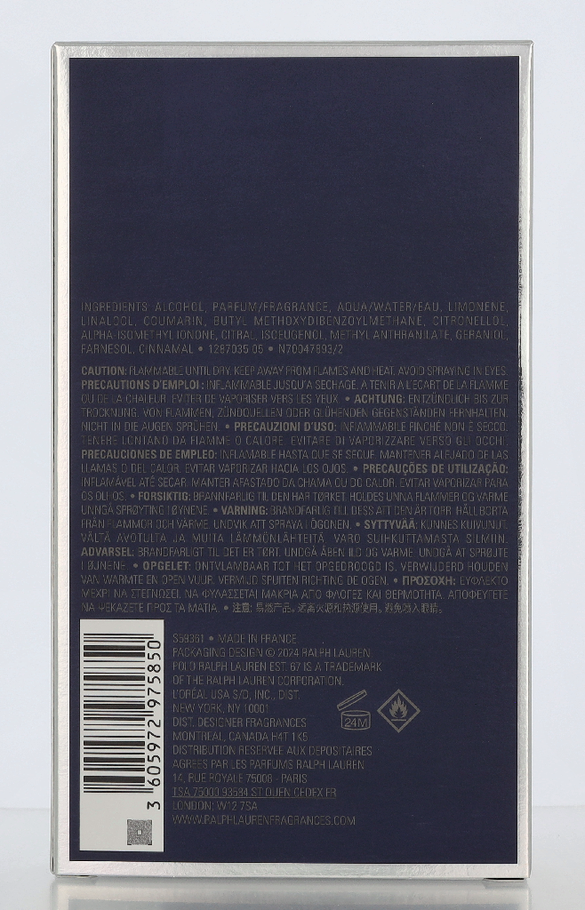Ralph Lauren Polo 67 Edp Spray 125 ml