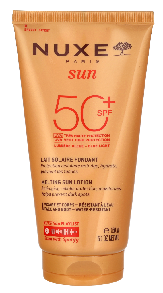 Nuxe Sun Melting Lotion High Prot. For Face SPF50 150 ml
