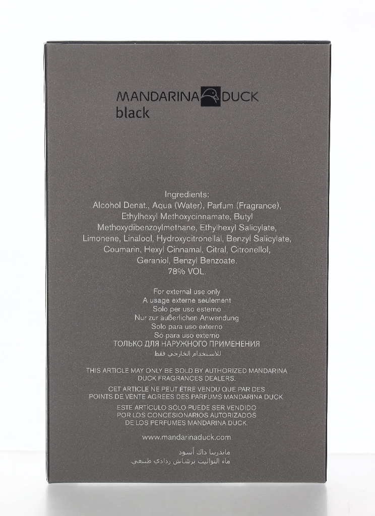 Mandarina Duck Pure Black Edt Spray 50 ml