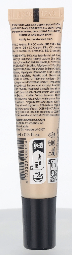 Madara City CC Hyaluronic Anti-Pollution CC cream SPF 15 15 ml