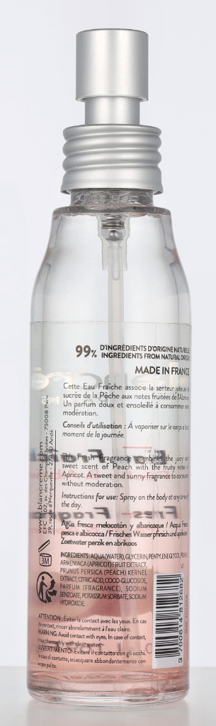 Blancreme Eau Fresh Fragrance Water Peach Abricot 50 ml