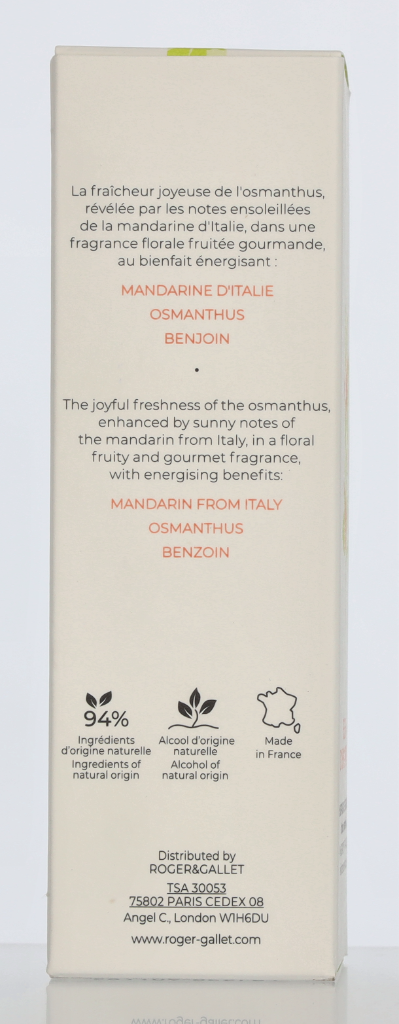 Roger & Gallet Fleur D'Osmanthus Wellbeing Fragrant Water