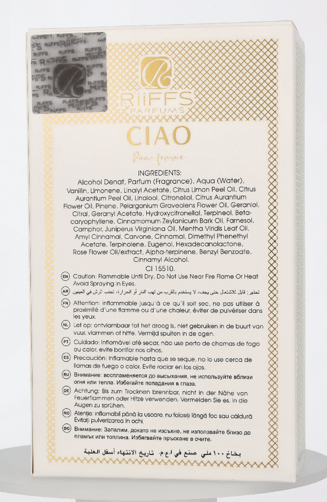 Riiffs Ciao Pour Femme Edp Spray 100 ml