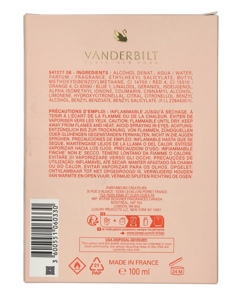 Gloria Vanderbilt Miss Vanderbilt Eau de Toilette Spray