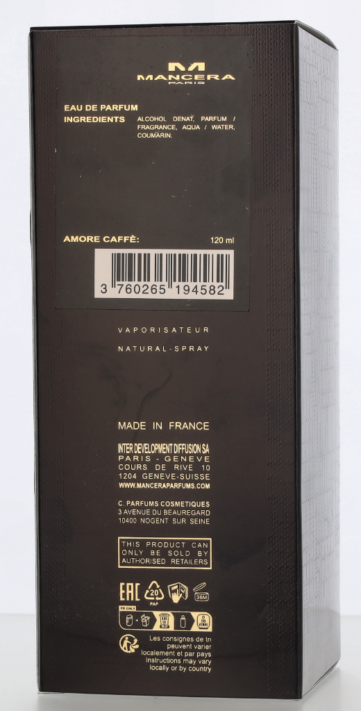 Mancera Amore Cafe Edp Spray 120 ml