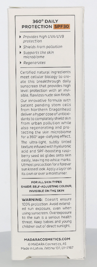 Madara Plant Stem Cell Age-Defying Face Sunscreen SPF 30 10 ml