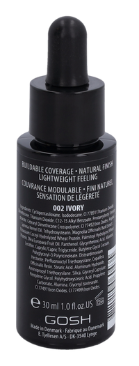 Gosh Foundation Drops SPF10 30 ml