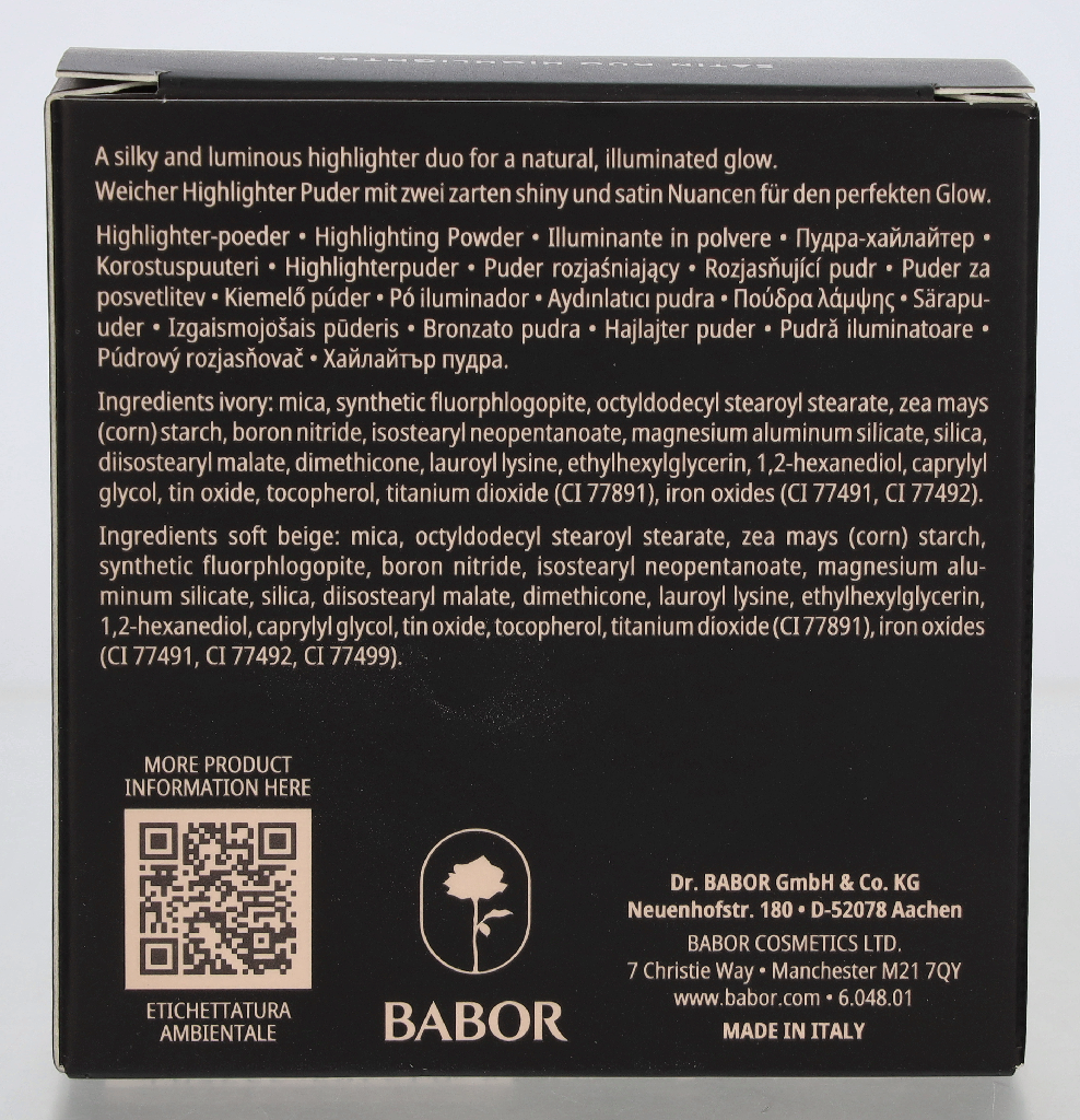 Babor Satin Duo Highlighter 6 g