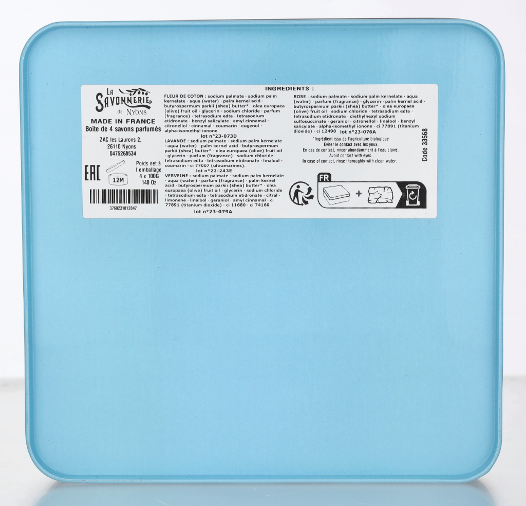 La Savonnerie De Nyons Soap Bar Set 4 Pcs - Cat 400 g