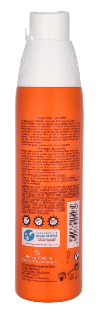 Avene Sun High Protection Spray SPF30 Children 200 ml