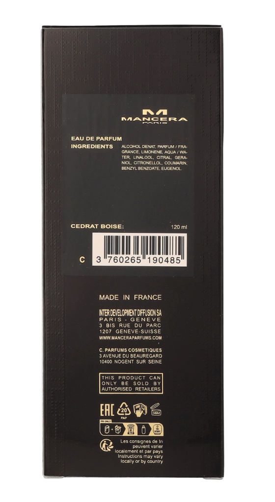 Mancera Cedrat Boise Edp Spray 60 ml