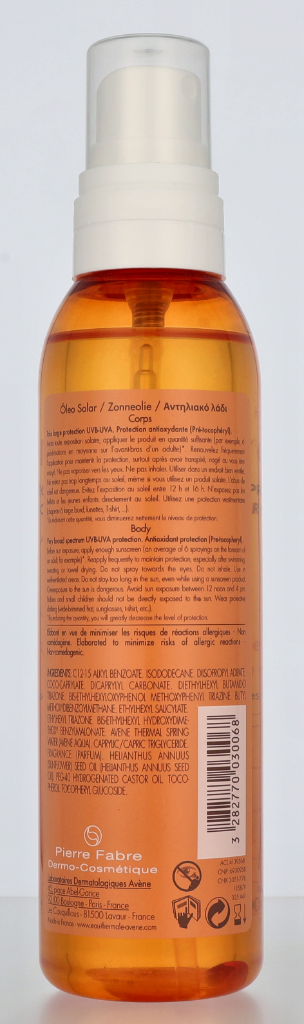 Avene Sun Care Oil SPF30 200 ml
