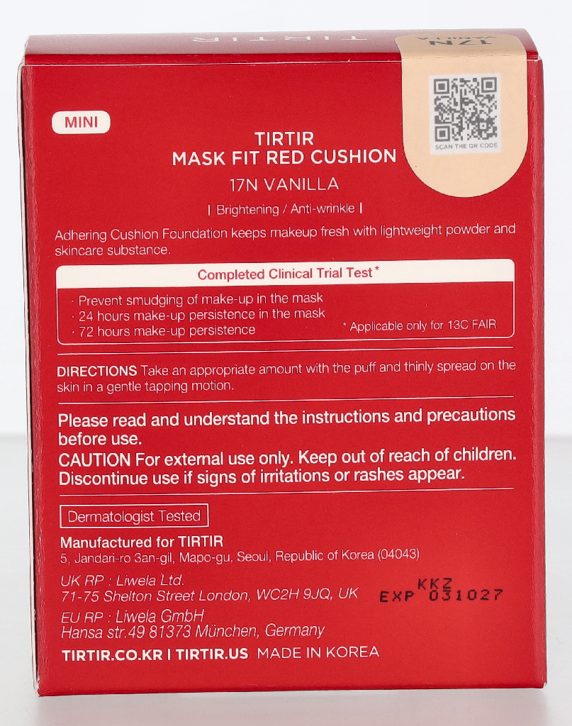 Tirtir Mask Fit Red Mini Cushion Foundation