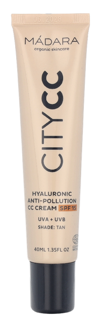 Madara Citycc Anti-Pollution Hyaluronic Cream CC SPF 40 ml