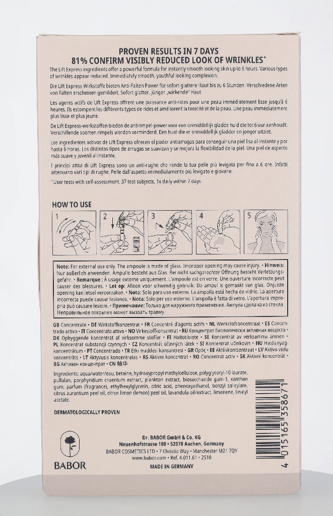 Babor Lift Express Ampoule Concentrates 14ml