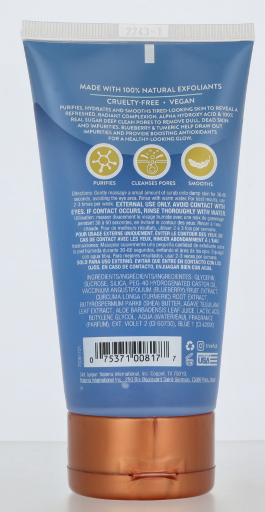 Tree Hut Purifying Blueberry Turmeric Sugar Face Scrub 210 g
