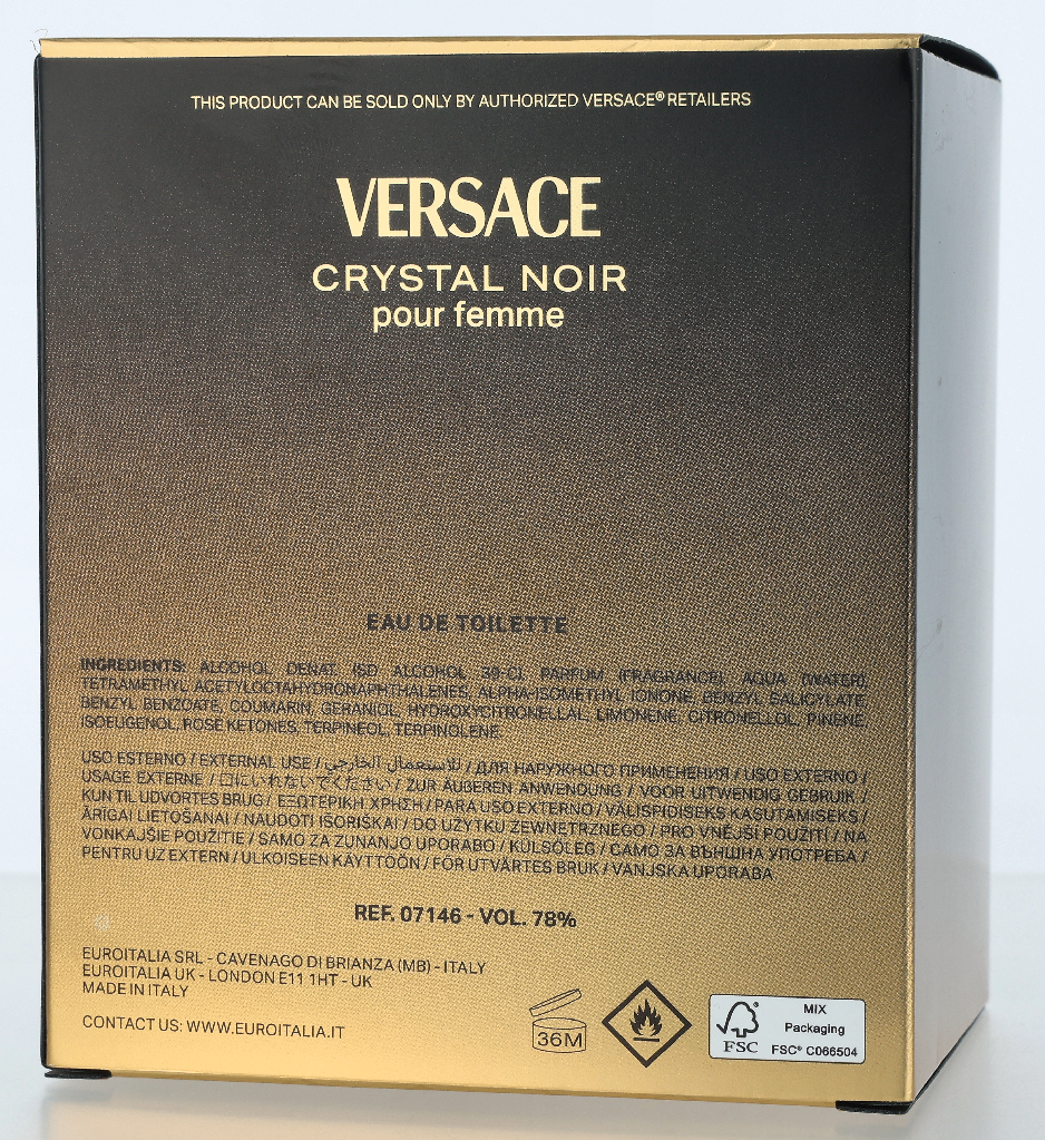 Versace Crystal Noir Eau de toilette Spray