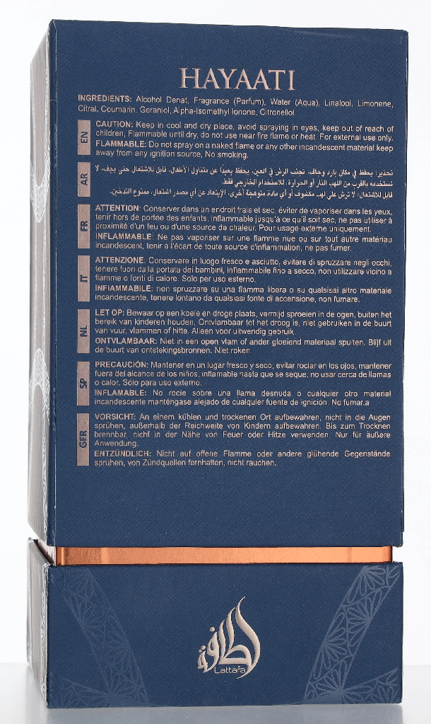 Lattafa Hayaati Al Maleky Edp Spray 100 ml