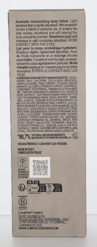 Comfort Zone Tranquillity Body Lotion 200 ml