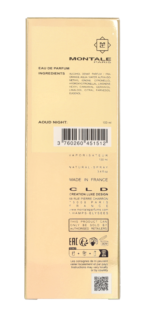 Montale Aoud Night Edp Spray 100 ml